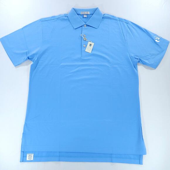 Peter Millar Other - NWT Peter Millar M Golf Polo Alpine Blue Cancer Research Institute Embroidered